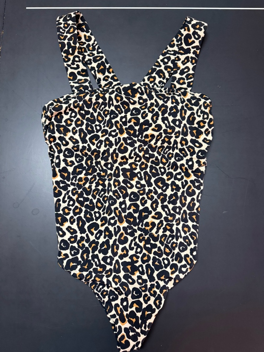 Knix Women’s Sleek Sculpt One Piece Swimsuit in Wild Cat Print